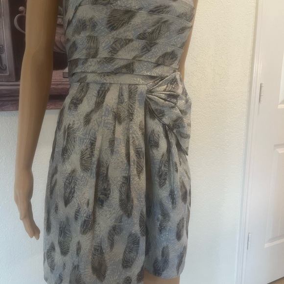BCBG MaxAzria Jacquard Strapless Dress, Size 8 - Picture 3 of 14